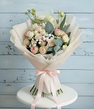 Букет цветов из:  Розы и Лизиантусы в Прималкинском