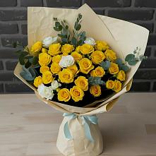 Букет цветов из:  Розы #REPLACE_PRED# Прималкинском