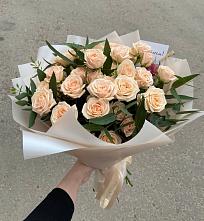 Букет Кремовые розы Латте в Прималкинском