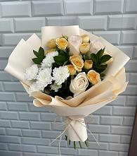 Букет цветов из:  Розы и Хризантемы #REPLACE_PRED# Прималкинском