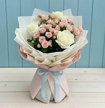 Букет цветов из:  Розы в Прималкинском
