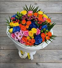 Букет цветов из:  Розы и Хризантемы в Прималкинском