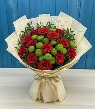 Букет цветов из:  Розы и Хризантемы в Прималкинском