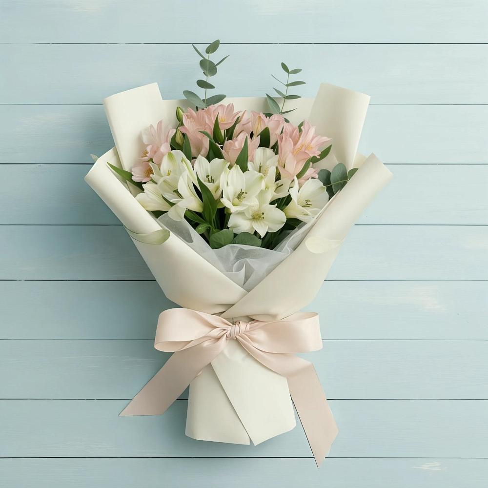 Букет цветов из: Альстромерии в Прималкинском