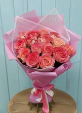 Букет 15 Розовых роз Равель в Прималкинском