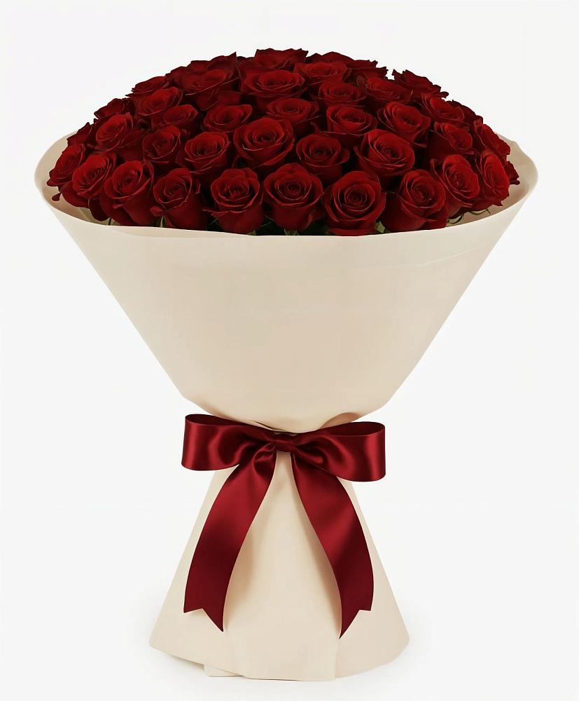 Букет 101 Бордовая роза Блэк Бакарра в Прималкинском