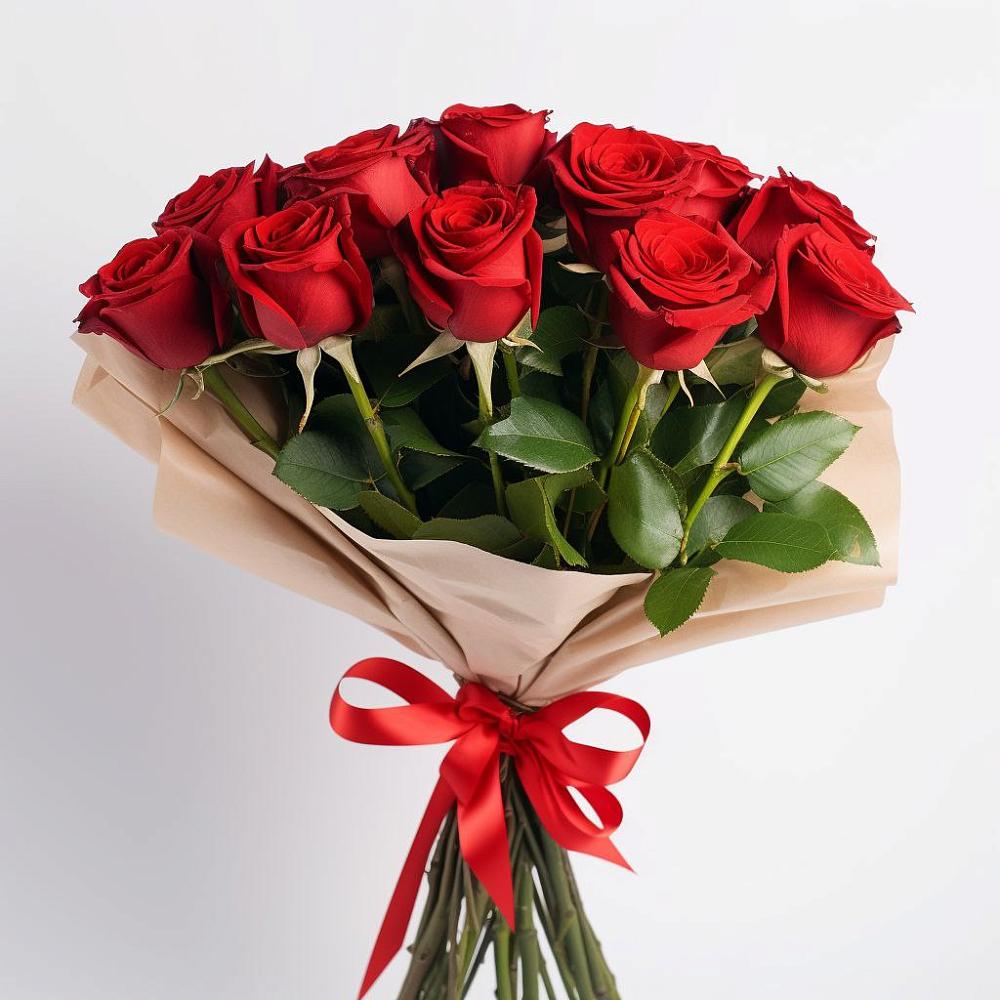 Букет 11 Красных роз Эдлесс Лав в Прималкинском