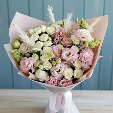Букет цветов из:  Альстромерии и Розы в Прималкинском