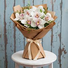 Букет цветов из:  Орхидеи и Розы #REPLACE_PRED# Прималкинском