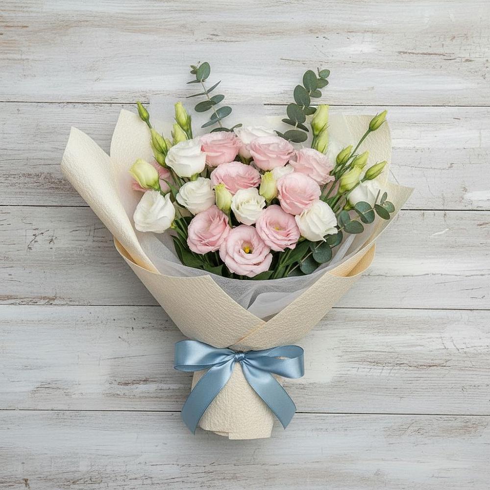 Букет цветов из: Лизиантусы в Прималкинском